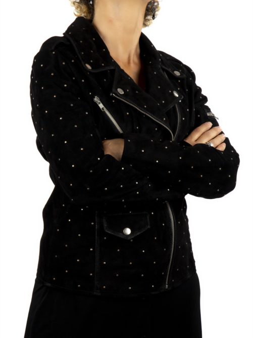 ALAYA Zweireiher-Jacke aus Wildleder