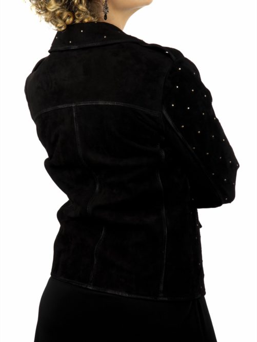 ALAYA Zweireiher-Jacke aus Wildleder – Bild 2
