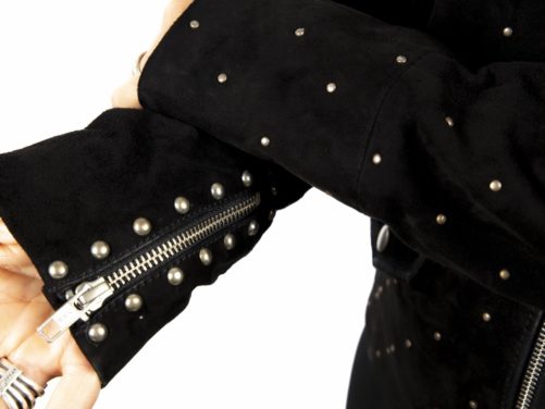 ALAYA Zweireiher-Jacke aus Wildleder – Bild 3