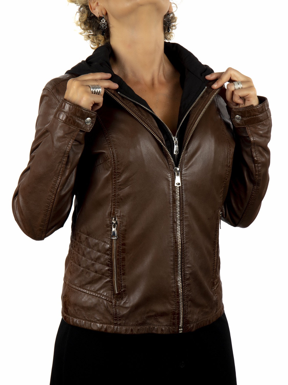 Chaqueta lisa de piel MARC - Mundypiel. Ropa de Piel Exclusiva