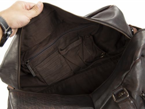 Bolsa de viaje en piel rustica TRAVEL - Imagen 4