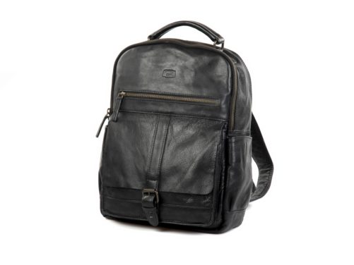 Mochila unisex de piel rustica - Imagen 4