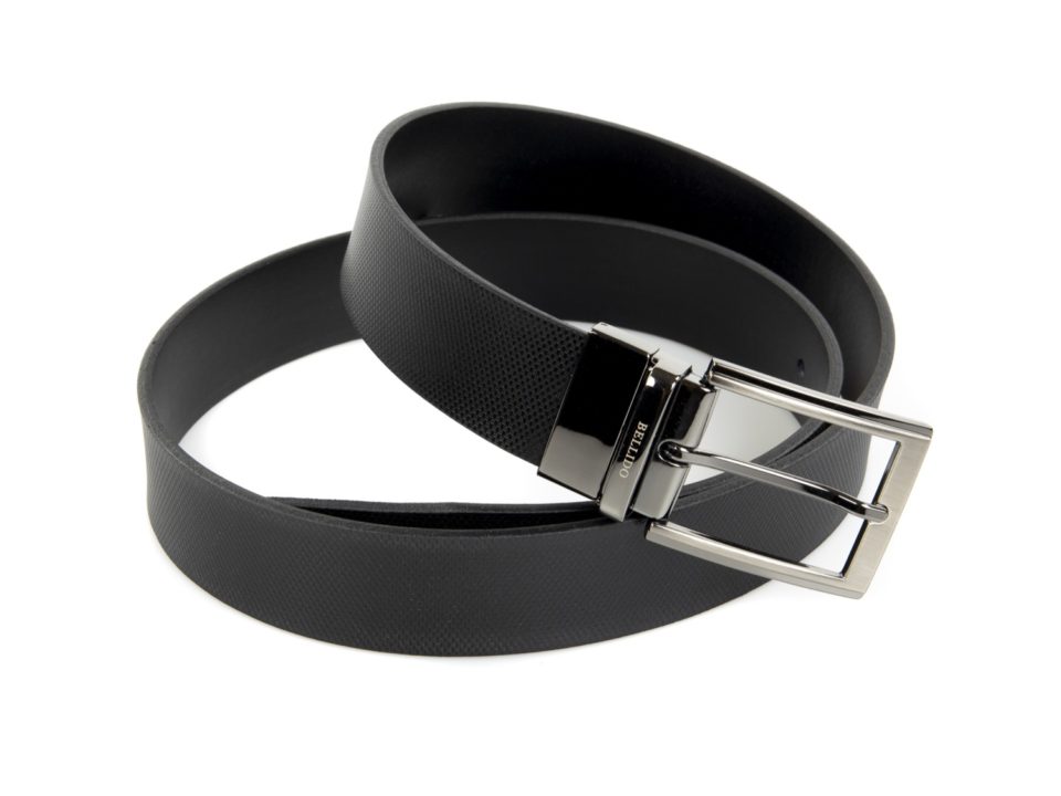 Cinturón de piel reversible