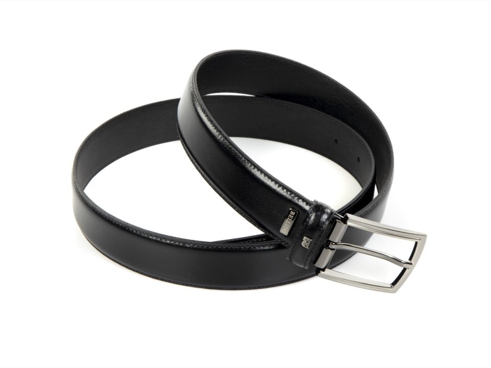 Cinturón de piel liso