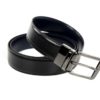 Cinturón reversible negro/marrón-negro/azul