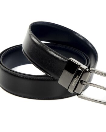 Cinturón reversible negro/marrón-negro/azul