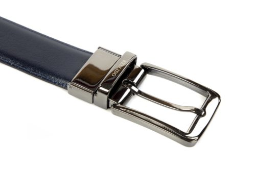 Cinturón reversible negro/marrón-negro/azul - Imagen 3