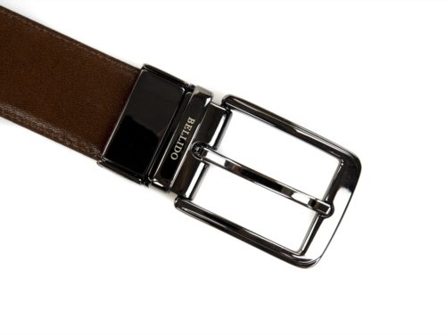 Cinturón reversible negro/marrón-negro/azul - Imagen 5