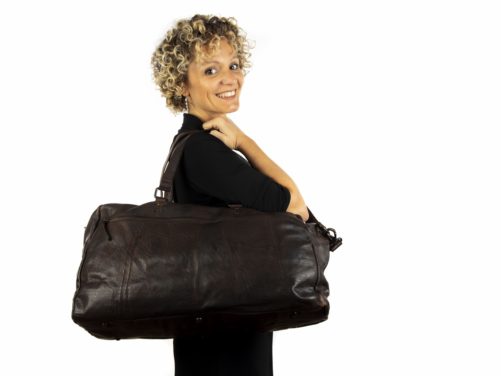 Bolsa de viaje en piel rustica TRAVEL - Imagen 2