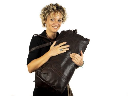Bolsa de viaje en piel rustica TRAVEL - Imagen 5