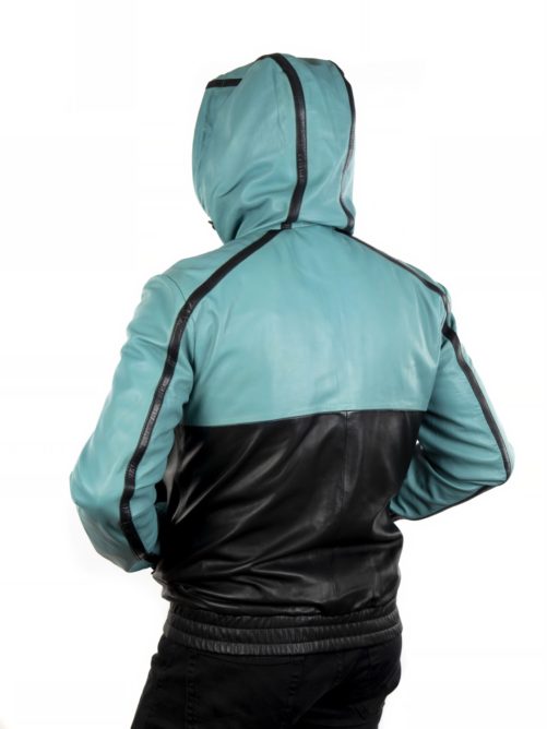 Zweifarbige Lederjacke KOM – Bild 2