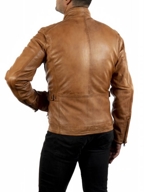 Chaqueta lisa de piel MARC - Imagen 2
