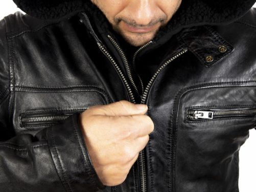 Chaqueta de piel con capucha DRINK - Imagen 5