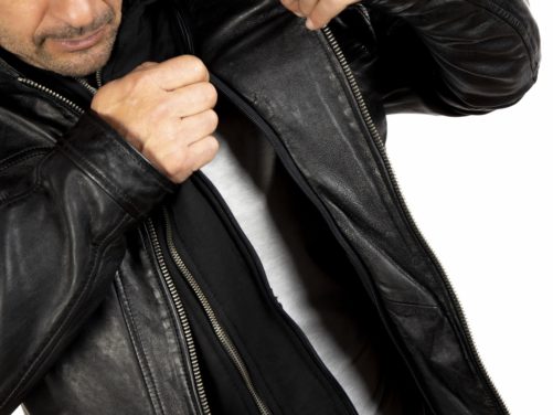 Chaqueta de piel con capucha DRINK - Imagen 4