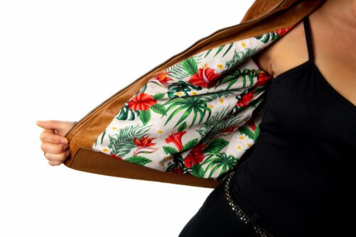 Cazadora bomber de piel KATIA - Imagen 14