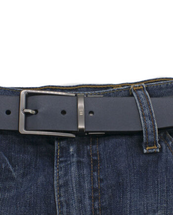 Cinturón reversible negro y marrón