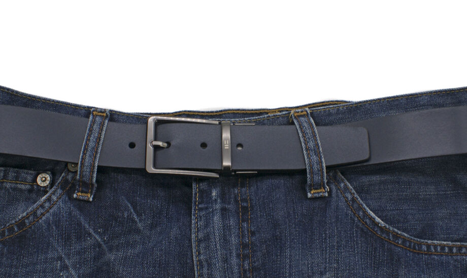 Cinturón reversible negro y marrón