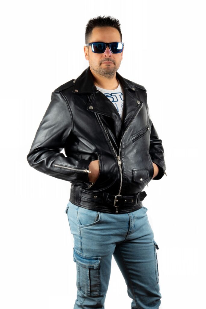 Rockera Blusa De Cuero Outfit Rockero Mujer Vestido Estilo De