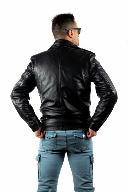 ROCKERA Zweireiher-Jacke aus Leder – Bild 4