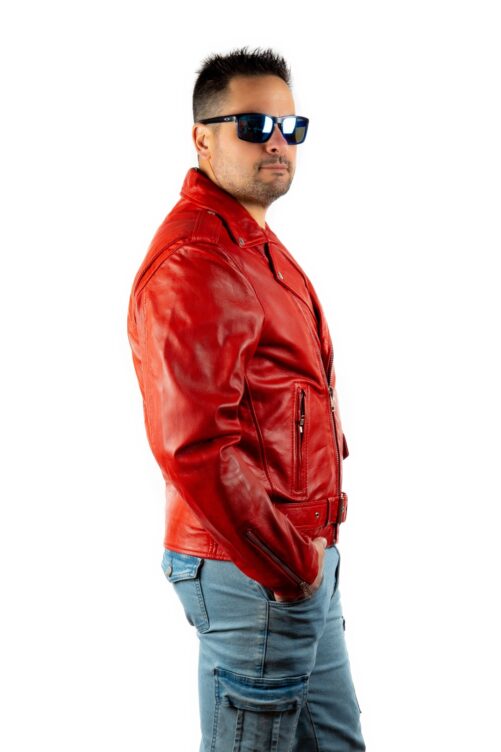 ROCKERA Zweireiher-Jacke aus Leder – Bild 10