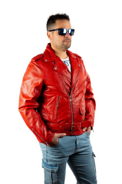 ROCKERA Zweireiher-Jacke aus Leder – Bild 11