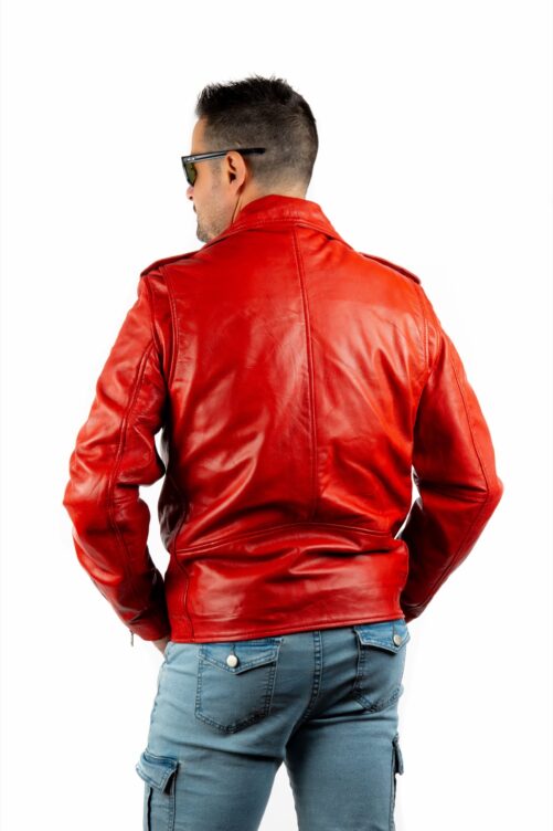 ROCKERA Zweireiher-Jacke aus Leder – Bild 12