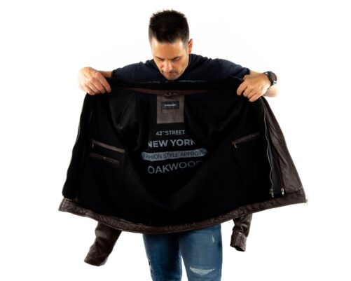 Chaqueta de piel con capucha DRINK - Imagen 11