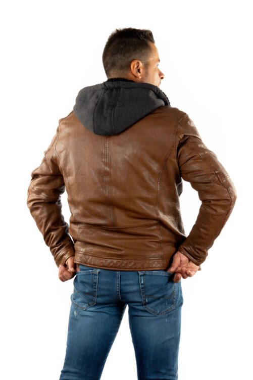 Chaqueta de piel con capucha DRINK - Imagen 12