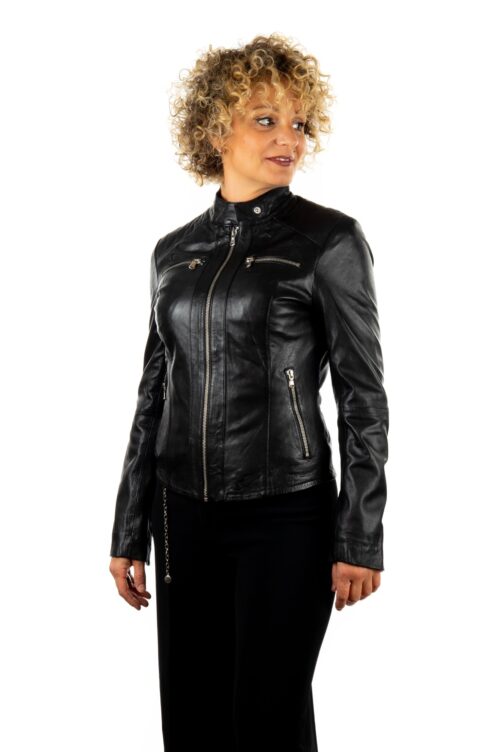 Leder-Bikerjacke BERRY