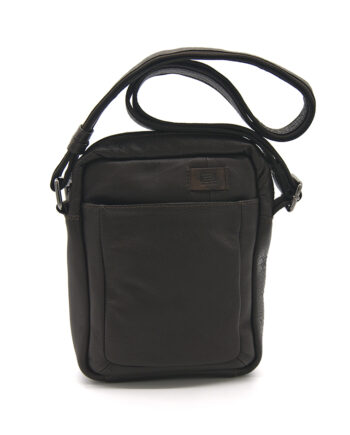 Bolso de piel con tira ajustable