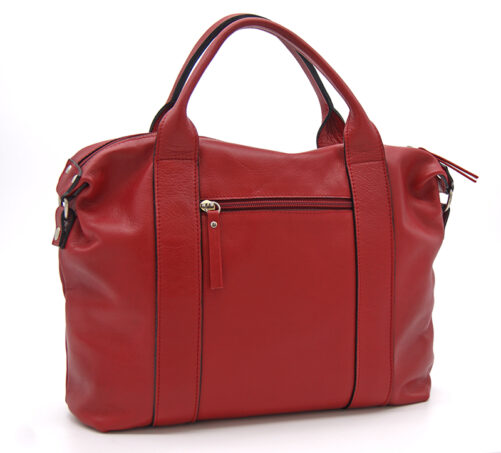 Bolso de piel con asa de mano. - Imagen 5