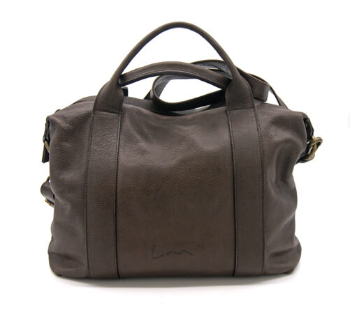 Bolso de piel con asa de mano. - Imagen 7