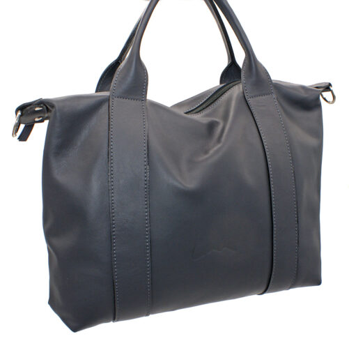 Bolso de piel con asa de mano. - Imagen 10