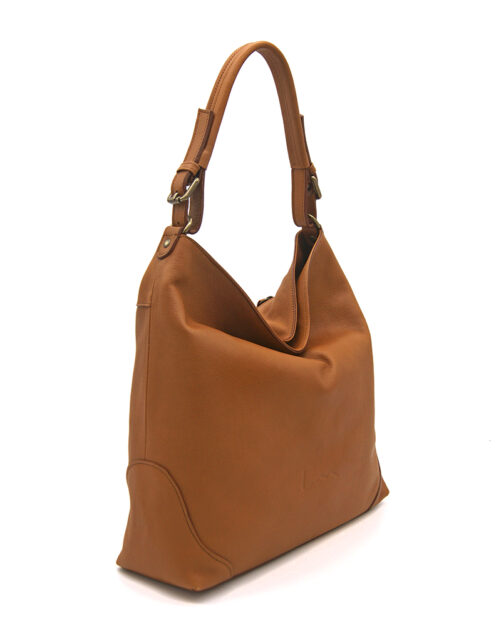 Bolso de piel tipo saco. - Imagen 2