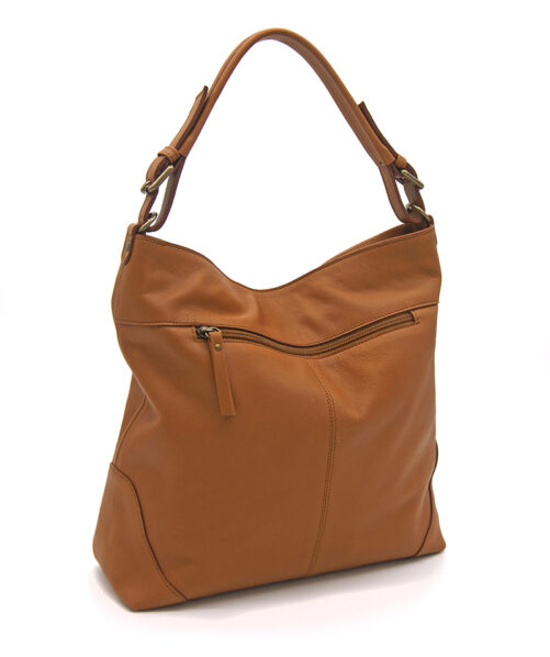 Bolso de piel tipo saco. - Imagen 3