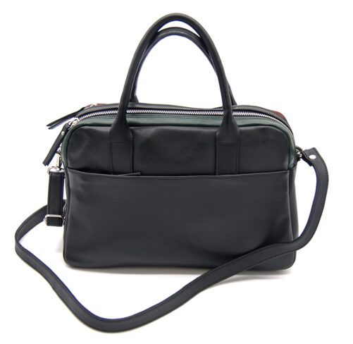 Mehrfarbige Ledertasche – Bild 2