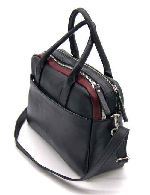 Mehrfarbige Ledertasche