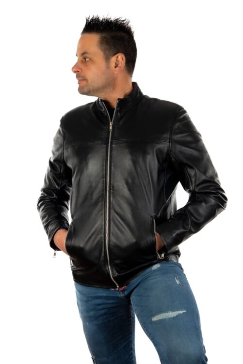 Einfache Lederjacke SODIO – Bild 4