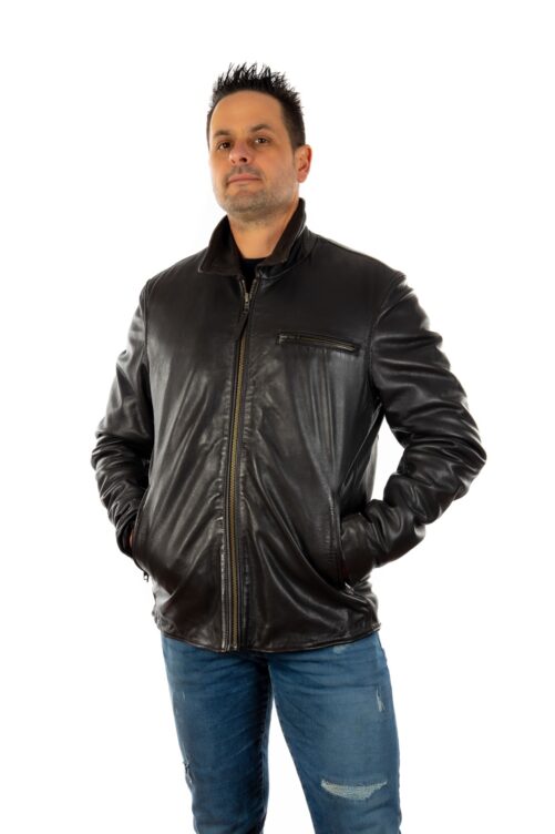 Klassische Lederjacke ANTON