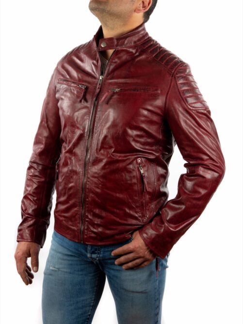 Leder-Bikerjacke COOPER – Bild 3