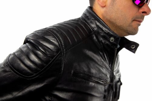 Leder-Bikerjacke COOPER – Bild 6