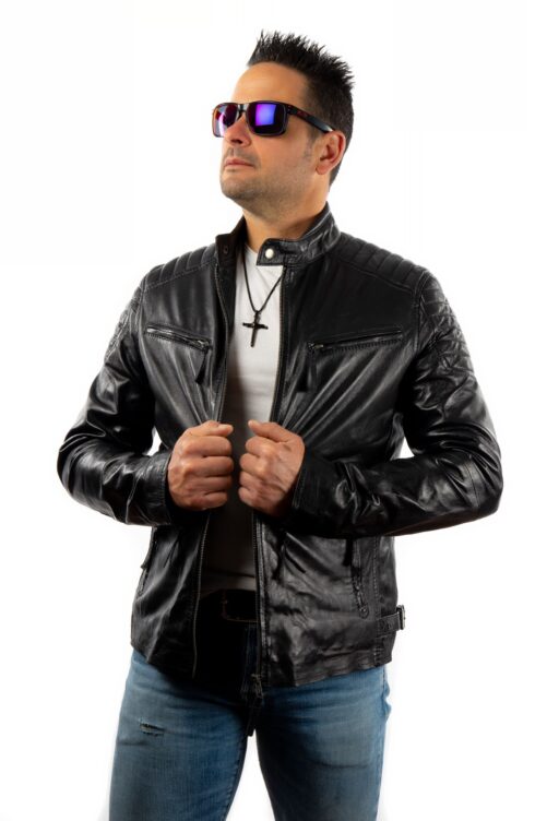 Leder-Bikerjacke COOPER – Bild 12