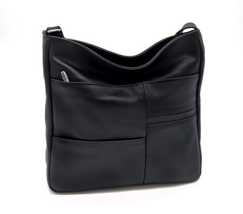Bolso de piel tipo dado