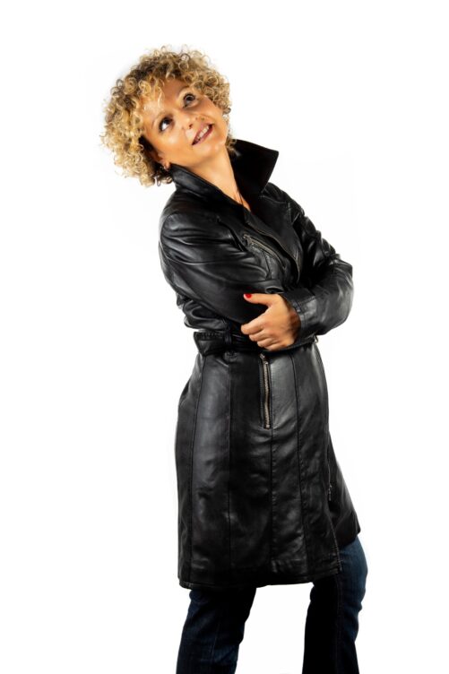 Levita de piel estilo biker ALFFA - Imagen 9