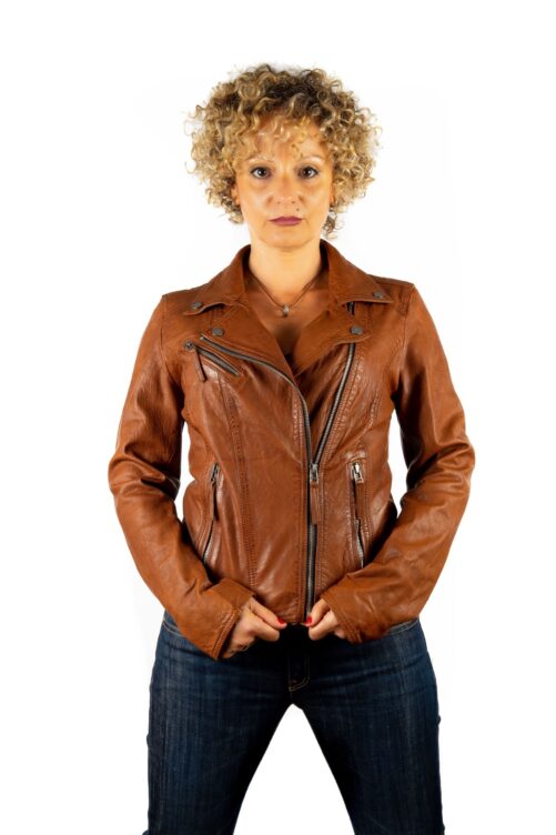 CLIPS Leder-Bikerjacke – Bild 4