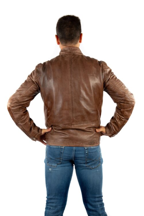 Chaqueta de piel básica BRYAN - Imagen 4