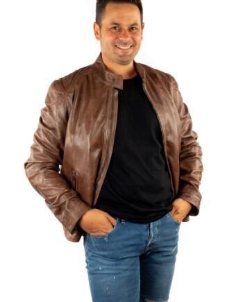 Chaqueta de piel básica BRYAN