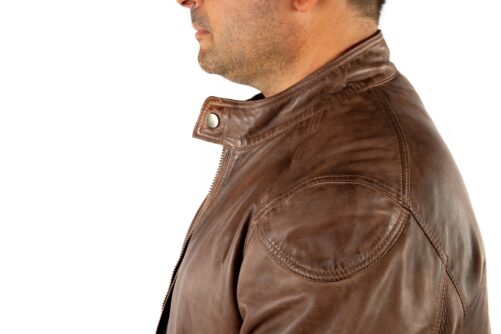 Chaqueta de piel básica BRYAN - Imagen 6