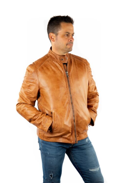 Chaqueta de piel básica BRYAN - Imagen 9