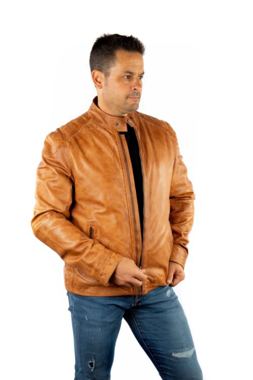 Chaqueta de piel básica BRYAN - Imagen 10